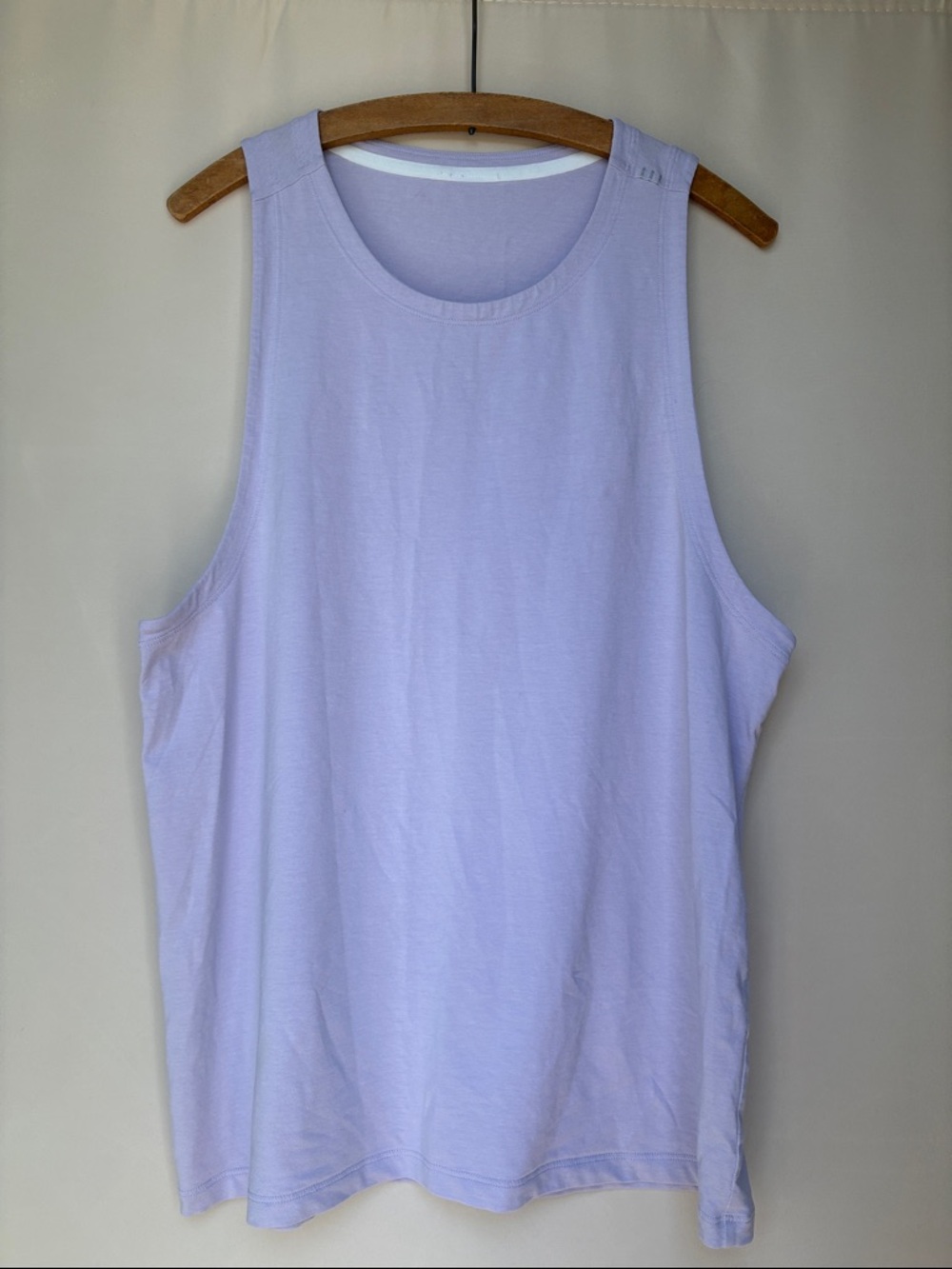 Lululemon cotton tank, light lavender, M